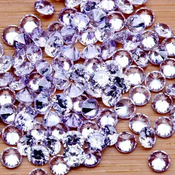 0.8-4mm 1000pcs AAAAA+ Šviesiai Violetinės Spalvos CZ Stone Turas Supjaustyti Granules, Sintetinių Kubinių Zirconia Brangakmenių Papuošalai