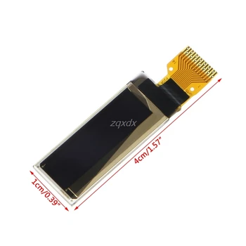 0.91 Colių 128x32 OLED LCD Baltas Ekranas Modulis SPI Serijos SSD1306 Whosale&Dropship