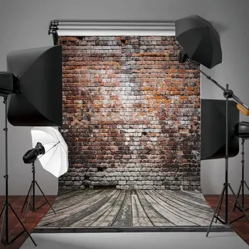 1.5*2.1 M Fotografijos Studijoje Senovinių Plytų Sienos Fone Vientiso Paviršiaus Be Šviesą Atspindinčios Sulankstomas Foto Fono Medžiaga
