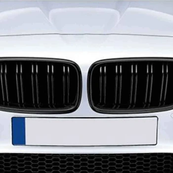 1 Pora Dvigubai Virbas Linija, Bamperio Grotelės Kapoto Inkstų Grotelės, Grotelės, už 2010-2017 BMW 5 Serijos F10 F11 F18 M5 (Matinis Juodas)
