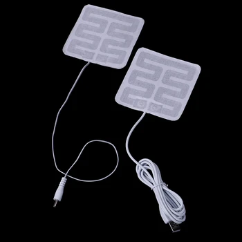 1 Pora USB Šildymo Plėvelė, Elektriniai Infraraudonųjų spindulių Žiemos Karščiavimas Šilumos Kilimėlis 5V Anglies Pluošto Šildymo kilimėlis Vertus Šilčiau