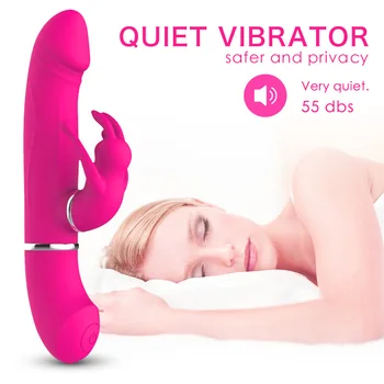 1 Vnt Vibratorius 2 in 1 Sekso Žaislas Suaugusiųjų Produkto Nuimamas USB Įkrovimo Moterims