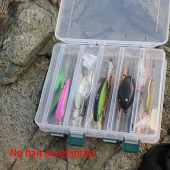 10 Tinklai Dvigubo Sluoksnio Žvejybos Reikmenys Lauke Skristi Žvejybos Masalas Žuvų Kabliukų Swivel Snap Masalas Įrankių Dėžutę