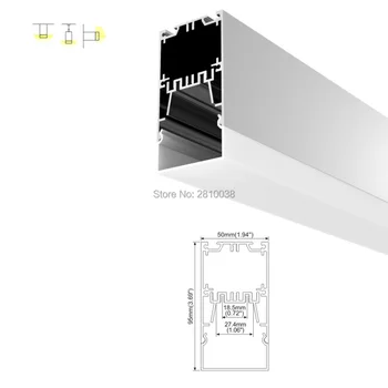 10 X 1 M Rinkiniai/Daug Didelių Paviršių sumontuoti led šviesos juostelės profilis Gili U formos aliuminio led kanalo lubų arba sienos žiburiai