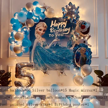 10 Žmonių Disney Naujausias Sušaldyti 2 Princesė Ana Elsa Stalo reikmenų Rinkinys, Vaikams su Gimtadieniu vaikai Šalis Reikmenys, Papuošalai
