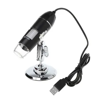 1000X Skaitmeninis Mikroskopas USB Endoskopą 8LED Kamera Microscopio didinamasis stiklas w stovas