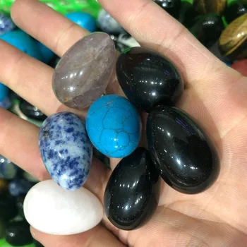 100g Rolling stone kiaušinių ir gabaliukus sumaišyti brangakmenio sumaišyti perlas mineralinių kristalų už chakra gijimą, kristalai ir akmenys