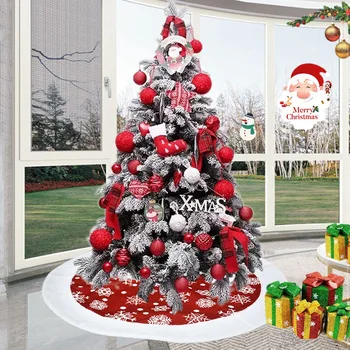 101cm Kalėdų Medžio Šonas Baltas Sniegas Naujųjų Metų Dekoracija Kalėdų Medžio Apdaila Sijonas Ornamentas, Šventiniai Reikmenys