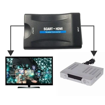 1080P Hdmi į HDMI Adapteris Upscaler o Vaizdo Keitiklis Adapteris TELEVIZIJA HDTV STB VHS PS3 Dangaus DVD, Blu-ray