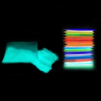 10g Panirimas Pigmento Miltelių Manikiūro Fluorescencijos Blizgučiai Dulkių DIY Nail Art Dekoras