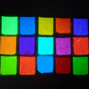 10g Panirimas Pigmento Miltelių Manikiūro Fluorescencijos Blizgučiai Dulkių DIY Nail Art Dekoras