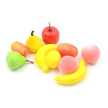 10pc Pjovimo plastiko Vaisių, Daržovių dirbtinis Apsimesti Žaisti Švietimo Žaislas apdailos corbeille de vaisių žaislai vaikams, vaikas