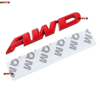 10vnt Automobilių Kėbulo Apdaila Aksesuaras Metalo AWD Laišką Automobilių Lipdukas Emblema Dangteliai BMW, 