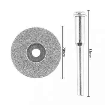 10vnt/daug 25mm Deimantiniai Pjovimo Diskai pjauti su 2vnt 3mm Skersmens Fiksuotojo Lazdele, Stiklo, Metalo, Medžio Pjovimo Įrankiai