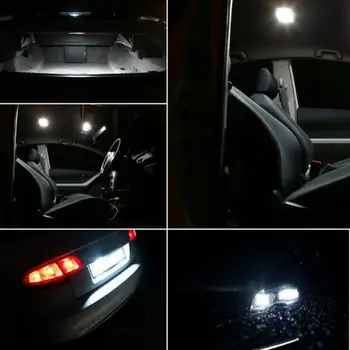 10x T10 LED RV Kemperis Stogo Skaityti Lengvųjų Automobilių Šalinimo Lemputė Sunkvežimių Baltas Uodegos Šviesos 12V Durų Lemputė, Automobilių Reikmenys, Universalus