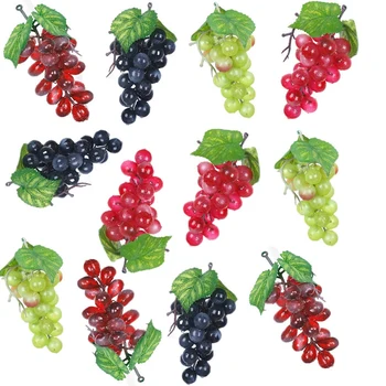 12 Kekių Dirbtinis Vynuogių Modeliavimas Dekoratyvinis Tikroviška Netikrą Vynuogių Grupes Vestuvių Vyno Virtuvės Puošmena