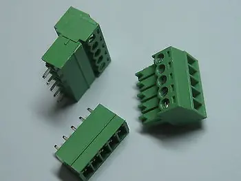 12 vnt Varžtas Gnybtų Bloko Jungtis 3.81 mm 5 pin/būdas Žalia Pluggable Tipas