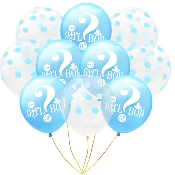 12Inch china balionas nustatyti aliuminio folija china balioną, Skaidrūs banga taško derinys balionas apdailos konfeti balionas
