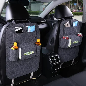1PC Auto Automobilio galinės Sėdynės Saugojimo Krepšys Organizatorius Šiukšlių Ju Turėtojas Multi-Pocket Kelionės Pakaba, Auto Talpos Maišelis Bakas