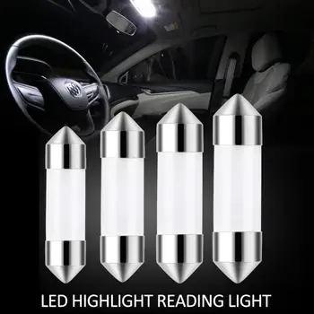 1PC C5W COB Automobilio LED Lemputė 41mm 39mm 36mm 31mm Automobilio Salono Skaitymo Šviesos Šaltinis Balta Licenciją Plokštelės Šviesos 12v