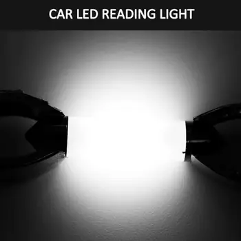 1PC C5W COB Automobilio LED Lemputė 41mm 39mm 36mm 31mm Automobilio Salono Skaitymo Šviesos Šaltinis Balta Licenciją Plokštelės Šviesos 12v