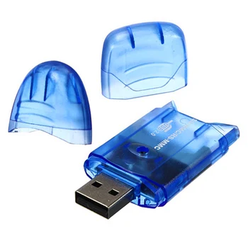 1Pcs Didelio Greičio USB, Atminties Kortelių Skaitytuvą, Rašytojas Adapterį SD SDHC 64GB, Kad MMC IKI TF G5D1