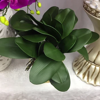 1pcs dirbtinių gėlių, drugelių orchidėja šilko modeliavimas green leaf hotel namų stalo apdailos