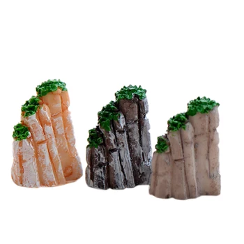 1PCS Mini Rockery Valtis Statymų PASIDARYK pats Sakai Amatų Pasakų Sodo Gnome Ornamentu Jardin Ežero Vandenyno Miniatiūriniai Terariumai, Apdailos Įrankiai