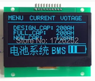 2,4 colių 10PIN Mėlyna OLED Modulis SSD1309 Ratai SSD 128*64 SPI Sąsaja 3.3 V