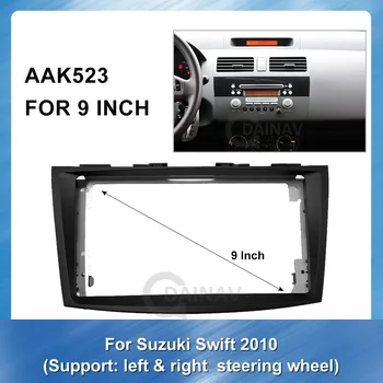 2 Din Car Stereo Radijo Fasciją Skydo Plokštė Rėmas Suzuki Swift 2010 m. (kairėje ir dešinėje) automobilių DVD Skydelis Garso Brūkšnys Mount Kit