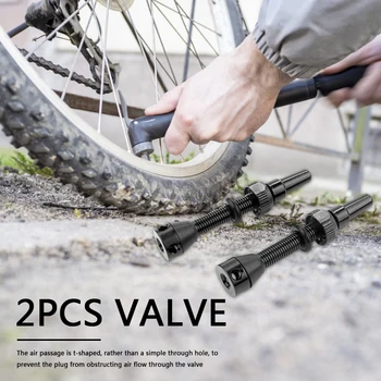 2 Pack Vožtuvas 40mm Ant Padangų Presta CNC Lydinio Stiebas su Bžūp Nešiojamas Vandeniui Dviračių Elementai MTB Road Bike