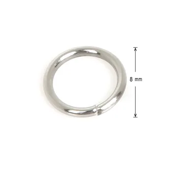 200pcs/daug 4/5/6/7/8/9/10mm Nerūdijančio Plieno Vieno Kilpos Open Šuolis Žiedai & Split Ring