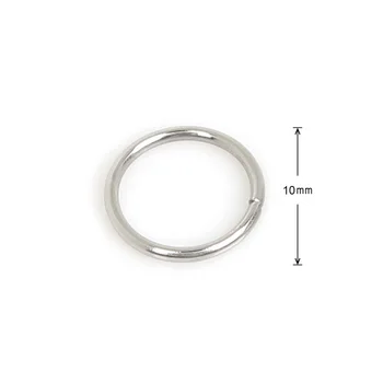 200pcs/daug 4/5/6/7/8/9/10mm Nerūdijančio Plieno Vieno Kilpos Open Šuolis Žiedai & Split Ring