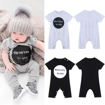 2018 kūdikių drabužiai berniuko drabužiai, kūdikių mergaitės Mama Berniukui trumpomis rankovėmis kūdikiui Romper laipiojimo bebe drabužių rinkinys naujagimiui