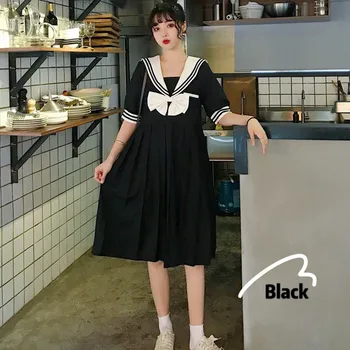 2019 Japanese Lolita Cute Juoda Suknelė Moterims Rudenį Harajuku Gotikos Saldus Lankas Nėrinių Vestidos Derliaus Laisvas Mergaites Kawaii Mini Suknelė