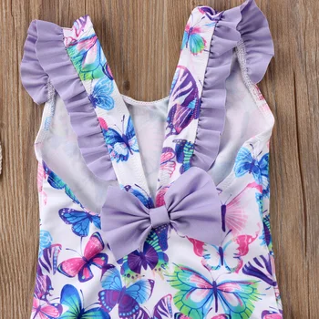 2019 Naujų Vaikai Baby Girl Maudymosi Kostiumėlį Gėlių Tankini Maudymosi Kostiumėliai, Bikini Maudymosi Kostiumą Sunsuit Biquini Paplūdimio