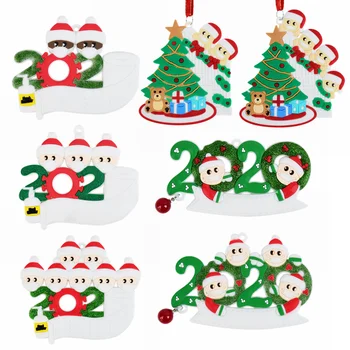 2020 Kalėdinė Dekoracija Karantino Santa Claus Sniego Asmeninį Ornamentu 2021 Kalėdų, Naujųjų Metų Šalis 