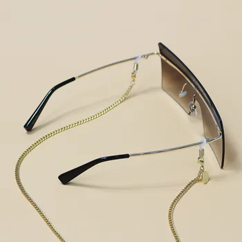 2020 Madinga Aukso Spalva Paprastas Metalo akiniai, grandinės moterų akinių grandinės Laikiklis lanyards akiniai, aksesuarai
