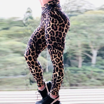 2020 Mados Moterų Antblauzdžiai Plonas Aukštos Juosmens Elastingumą Antblauzdžiai Leopardas Spausdinti leggins Moteris, Kelnės, Antblauzdžiai