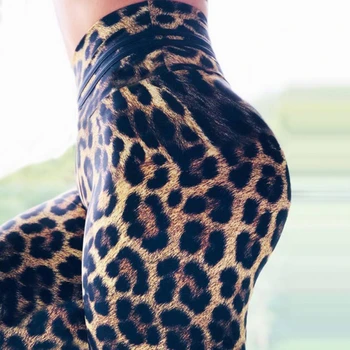 2020 Mados Moterų Antblauzdžiai Plonas Aukštos Juosmens Elastingumą Antblauzdžiai Leopardas Spausdinti leggins Moteris, Kelnės, Antblauzdžiai