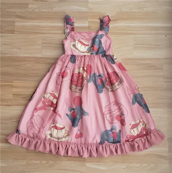 2020 Naujų Mergaičių JSK Lolita Dress Vyšnių meilės rabbitr Cosplay Kostiumai, Aukštos Kokybės Mielas Suknelė