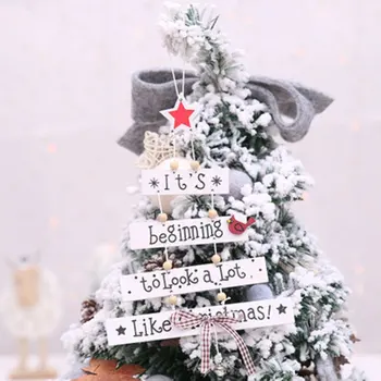 2020 Naujųjų Metų Gamtinių Kalėdos Briedžių Medienos Amatų Kalėdų Eglutės Ornamentu Kalėdų Dekoracijas Natūralaus Medžio Kabantys Pakabukai Šalis Naujas