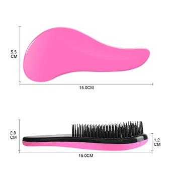 2020 Profesionali Plaukų Šepečiai Mados rožinės spalvos plastiko Plaukų Šukos Nešiojamasis Grožio Plaukų Formavimo Priemonės Magija Raizginys Plaukų Tiesinimo
