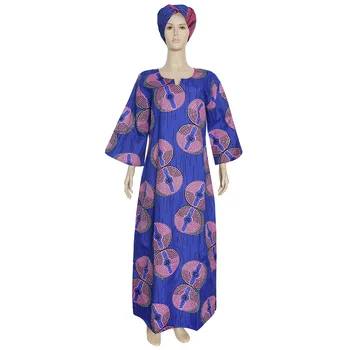 2021 M. Long Maxi Suknelė Afrikos Suknelės Moterims Dashiki Plius Dydis Suknelė Ponios Tradicinių Afrikos Drabužių Dreess Su Skara