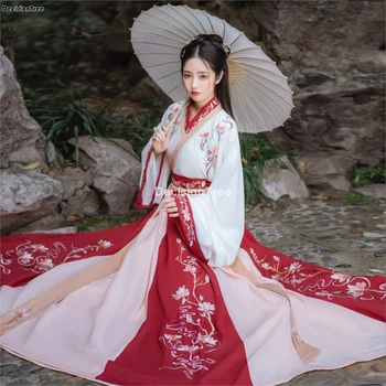 2021 moteris kinijos tradicinės hanfu tango kostiumas skraiste, cosplay kostiumų suaugusiųjų vykdymo etapą šokių suknelė cheongsam apranga suknelė