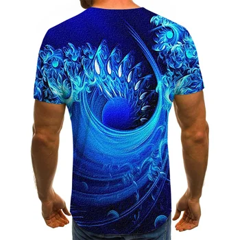 2021 Naują Trijų dimensijų išmaišykite marškinėliai vyriški Vasaros 3D Spausdinimo Atsitiktinis 3D Marškinėliai Topai Tee XXS-6XL