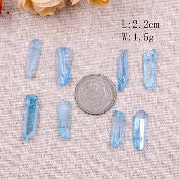 20PCS Gamtiniai Mineraliniai Kristalai, Akmenys Raw Kristalai, Pakabukas Kabo Ornamentu Kvarco Gydomųjų Akmenų Karoliai 