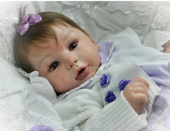 22inch Reborn Lėles Komplektai, Minkšti Silikoniniai Realus Reborn Baby Kūno Dalys Tikroviška Naujagimiams 