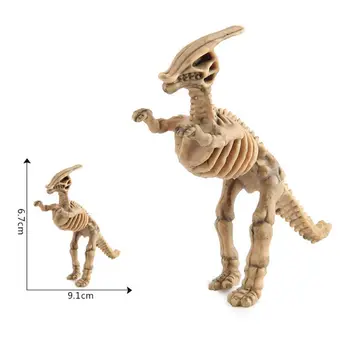 24pcs Dinozaurų Petrifaction Skeletas, Įvairūs Duomenys Dino Kaulai, Švietimo BX0D