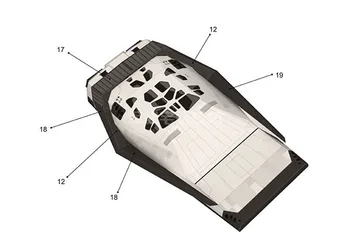 25cm 3D Popieriniai Tarpžvaigždinės Prowler Erdvėlaivių Rankų darbo Erdvėlaivis, Popieriniai, Mastelis 1: 200 Rankų darbo 3D Virtualus Modelis